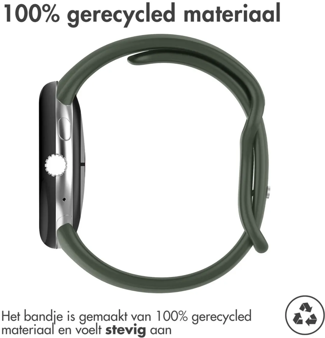 Imoshion Siliconen Bandje Google Pixel Watch 41mm - S - Donkergroen