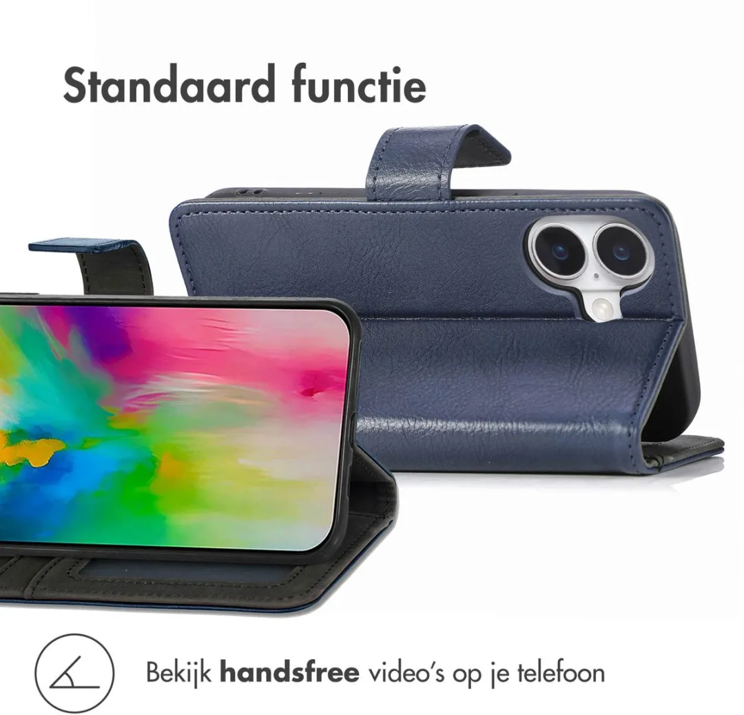 Imoshion Hoesje iPhone 16 Plus 3 Pasjes - Donkerblauw