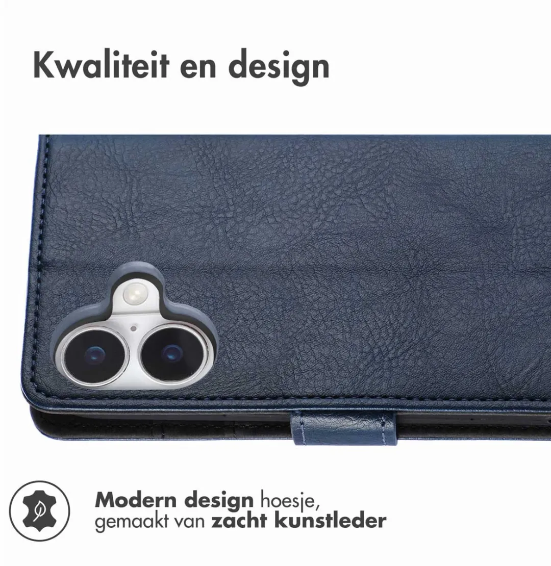 Imoshion Hoesje iPhone 16 Plus 3 Pasjes - Donkerblauw