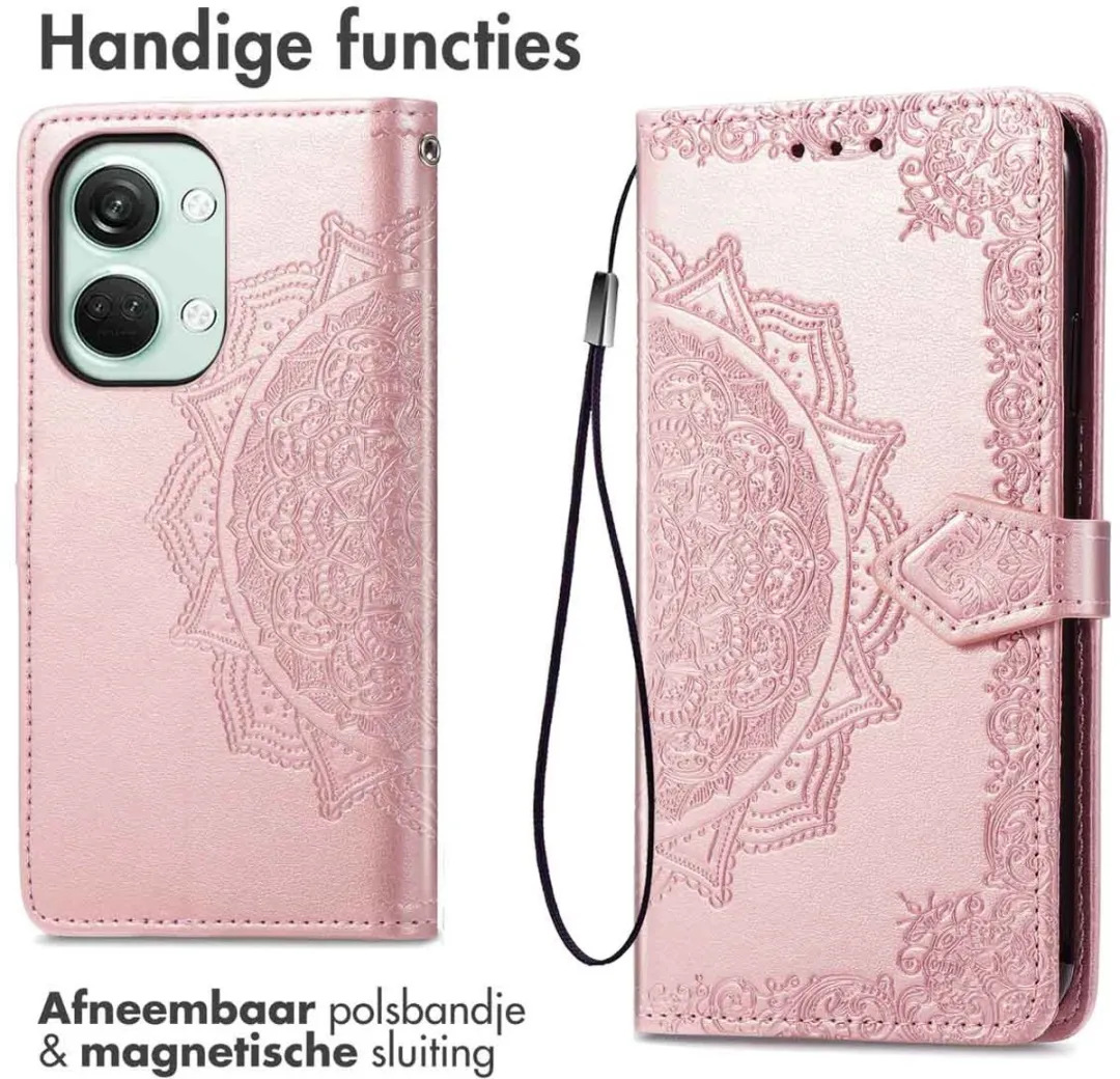 imoshion Hoesje OnePlus Nord 3 - Roségoud - 3 Pasjes