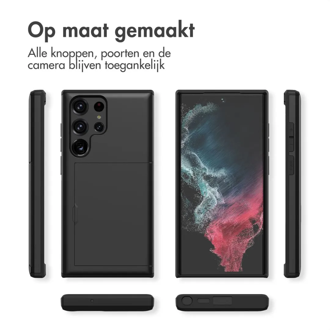 Imoshion Hoesje Samsung Galaxy S22 Ultra - Pasjeshouder 2 Stuks - Zwart - afbeelding 6 van 6