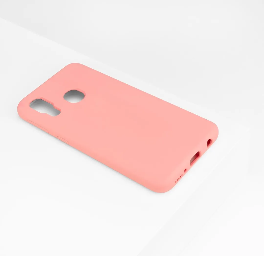 BMAX Siliconen Hoesje Samsung Galaxy A40 - Peach - BMAX26595486 - afbeelding 6 van 6