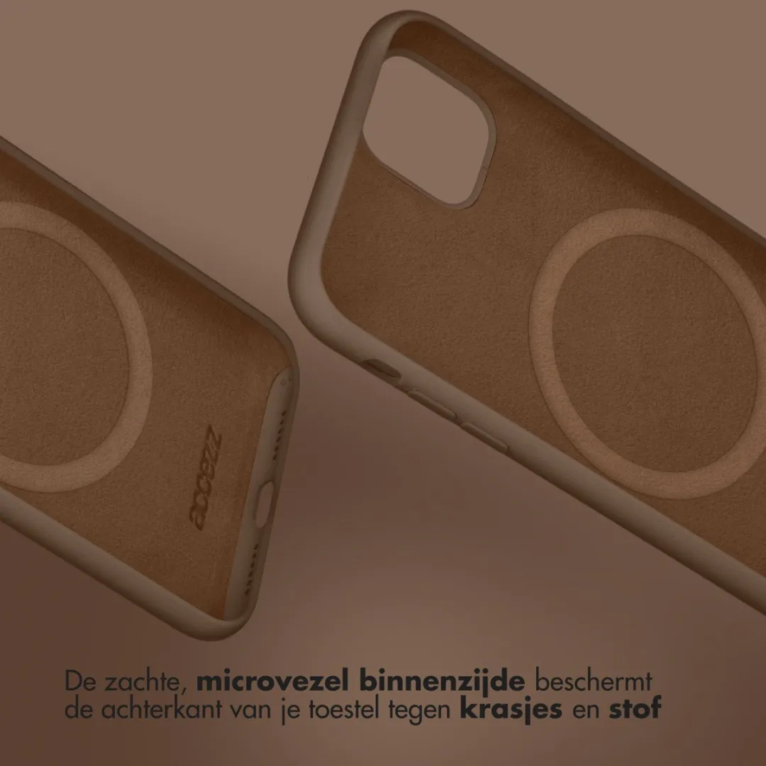Accezz Hoesje Samsung Galaxy S25 Edge - Lichtbruin