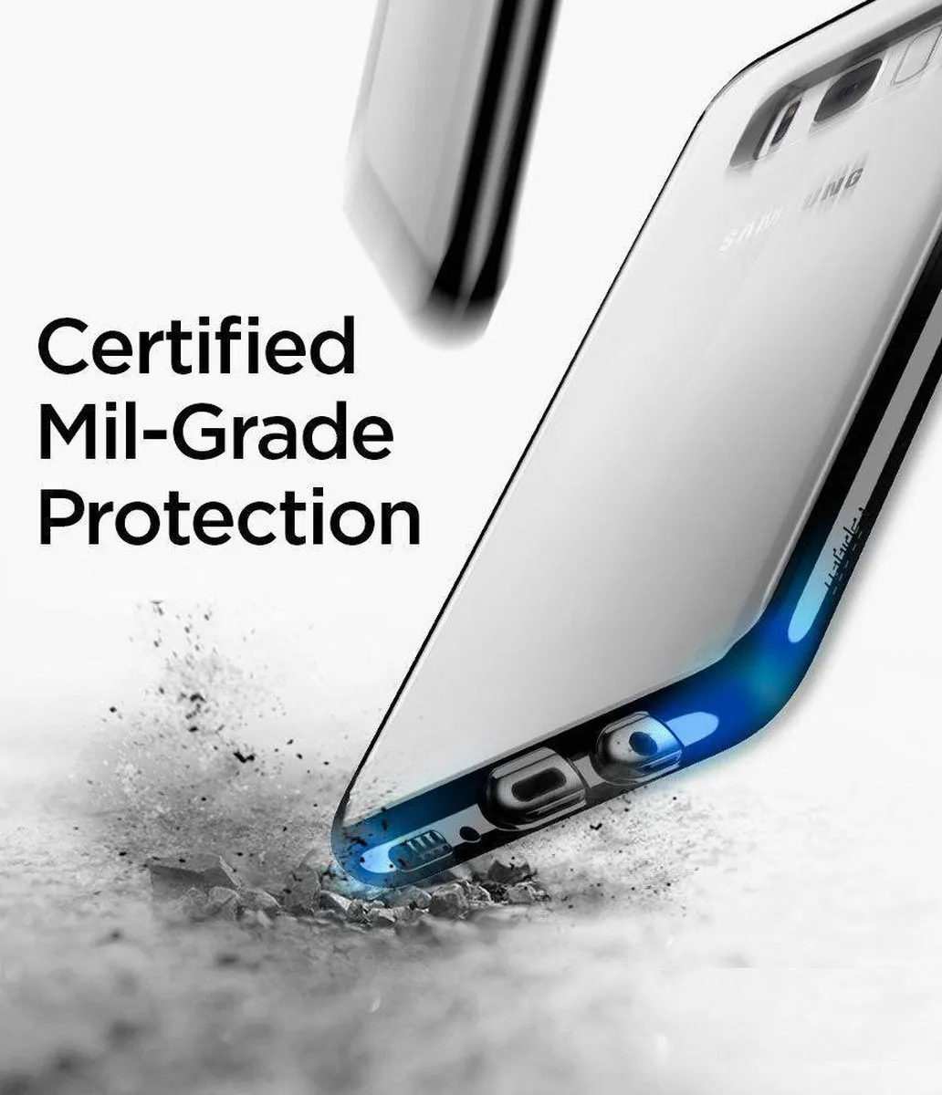 Spigen Ultra Hybrid Hoesje Samsung Galaxy S8+ - Zwart - afbeelding 4 van 6