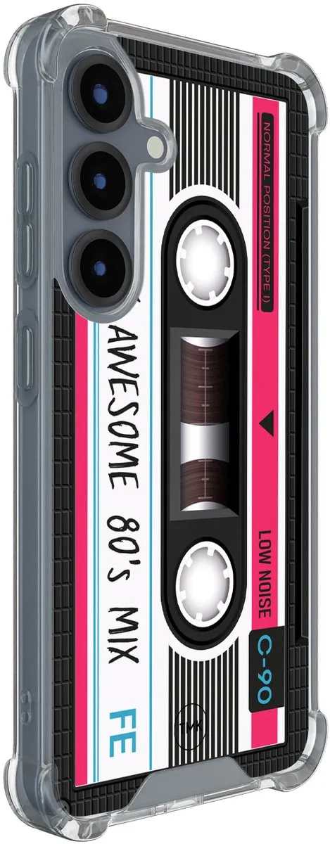 Casevibes Shockproof Hoesje Samsung Galaxy S25 - S/S25/S/009 - Transparant Zwart