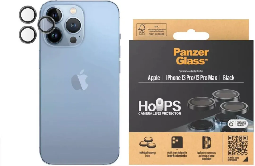PanzerGlass PZ-1143 iPhone 13 Pro Camera Lens Protector - Case Friendly - afbeelding 6 van 6