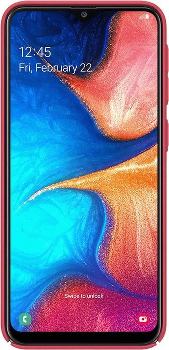 Nillkin Frosted Shield Hoesje Samsung Galaxy A20e - Rood - afbeelding 2 van 3