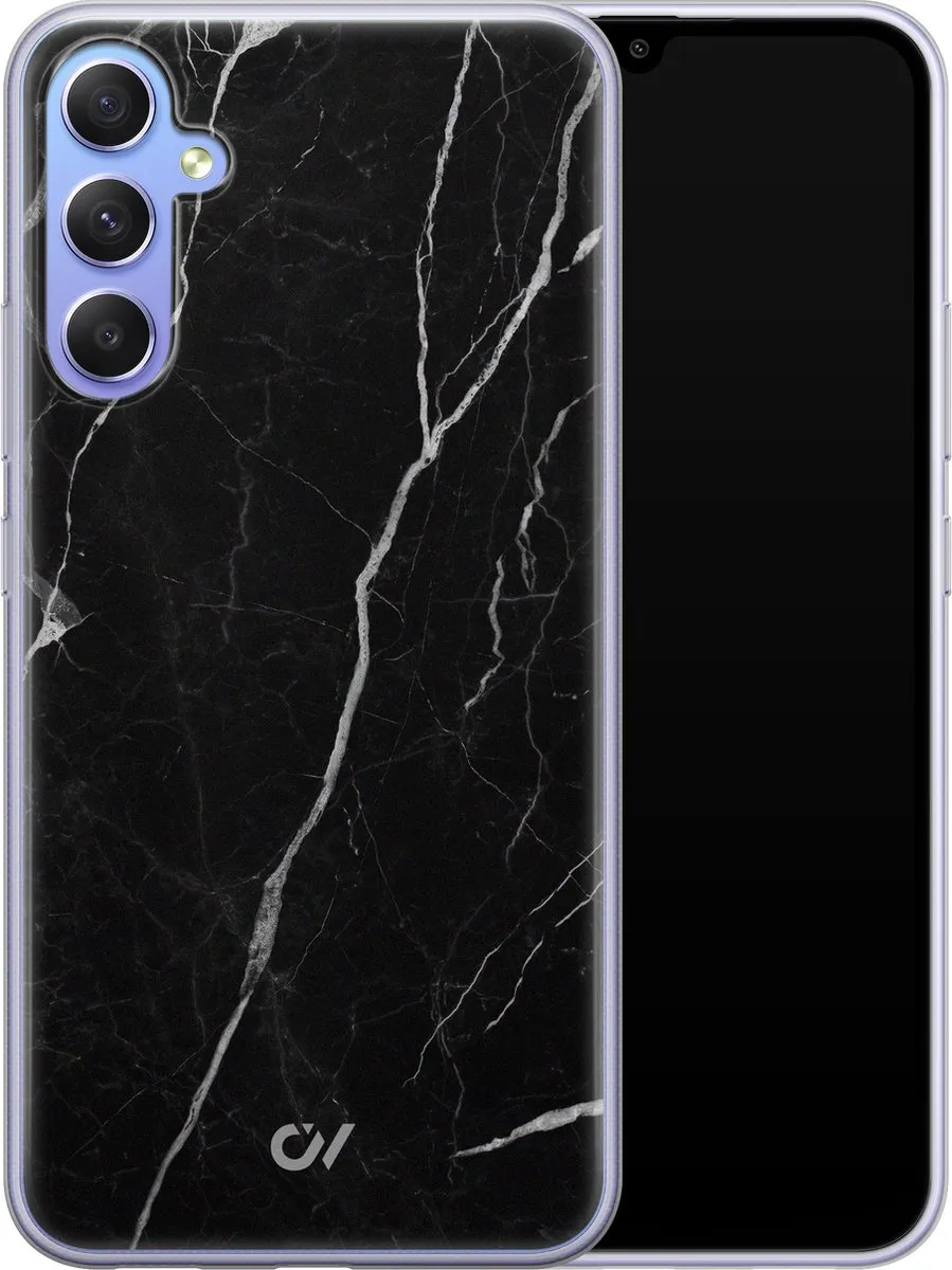 Casevibes Samsung Galaxy A34 Hoesje - Marble Noir