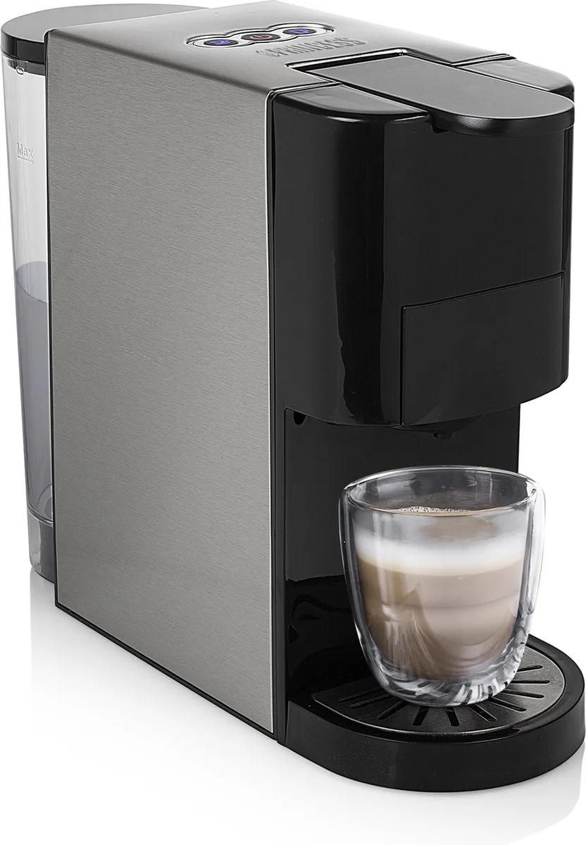 Princess 249451 Multi Capsule Koffiemachine - 5 in 1 - Zwart/Zilver