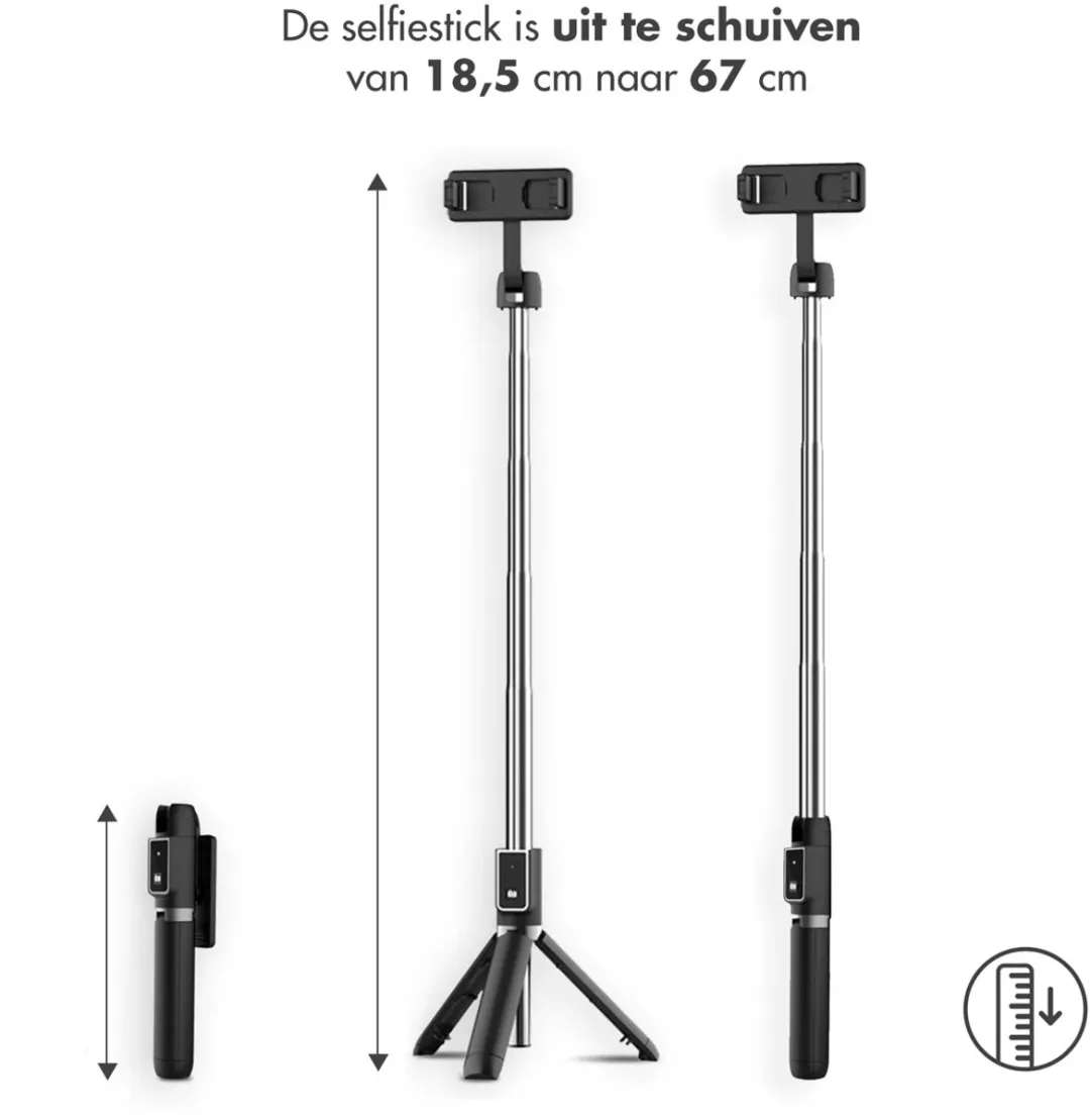 Imoshion 2-in-1 Selfiestick SH00045426 - 67cm - Zwart