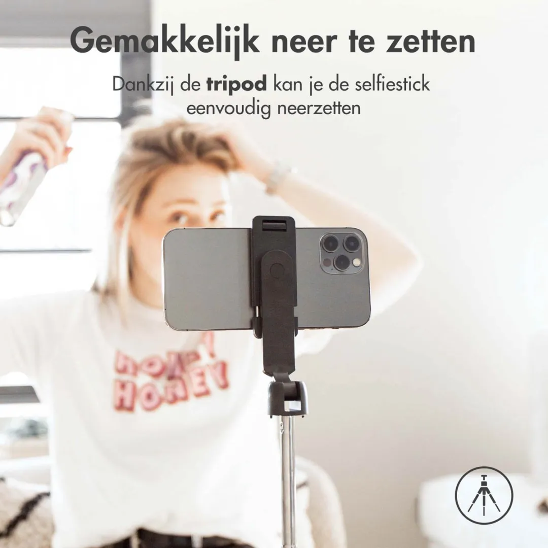 Imoshion 2-in-1 Selfiestick SH00045426 - 67cm - Zwart
