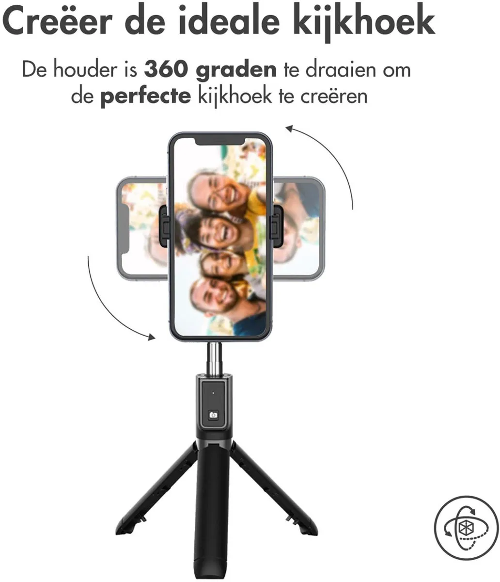 Imoshion 2-in-1 Selfiestick SH00045426 - 67cm - Zwart