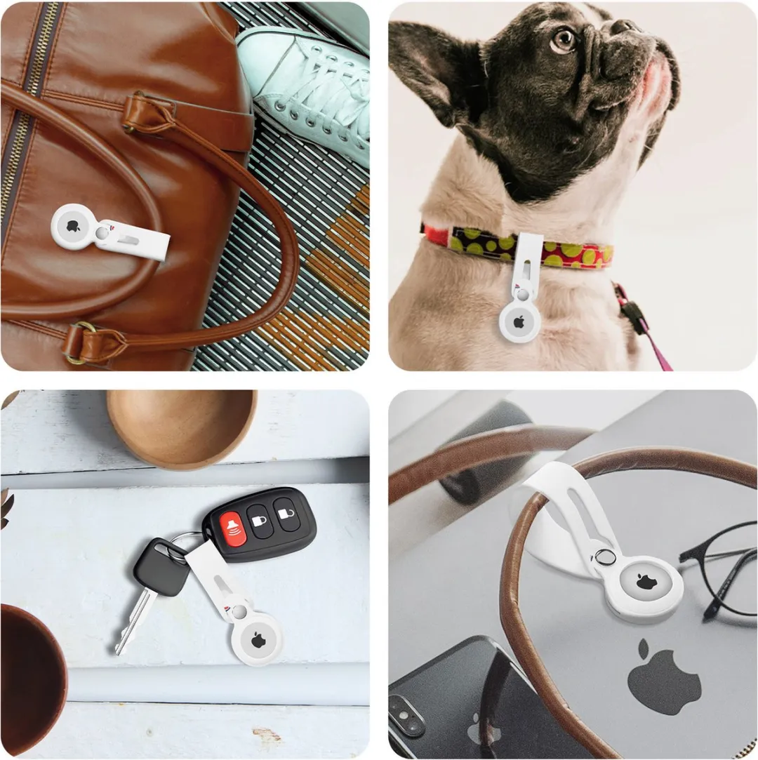 Decoded AirTag Hoesje Siliconen - Wit - afbeelding 6 van 6