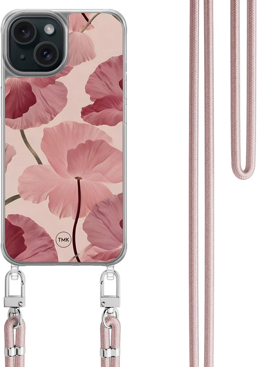 Casevibes Telefoonhoesje iPhone 15 Vintage Blossom Roze
