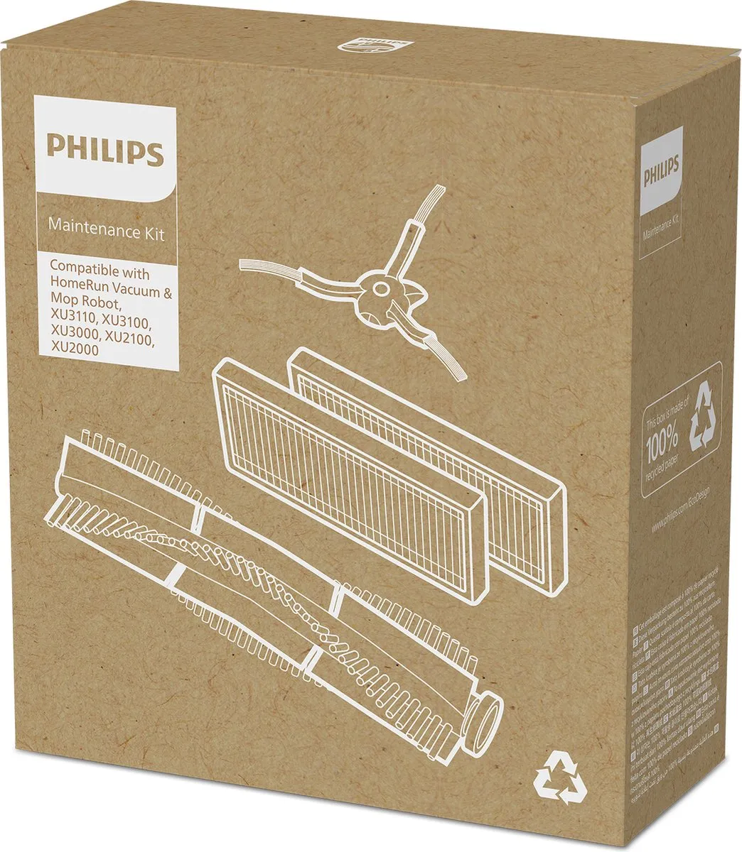 Philips HomeRun XV1433/00 Vervangingsset Robotstofzuiger - 4-delig