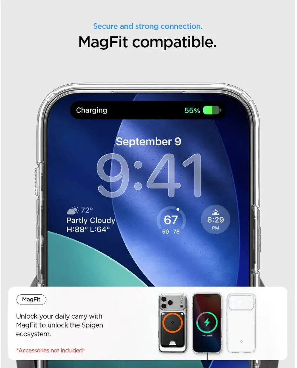 Spigen Ultra Hybrid MagSafe Hoesje iPhone 17 Pro - Matte Zwart - 8800283314779