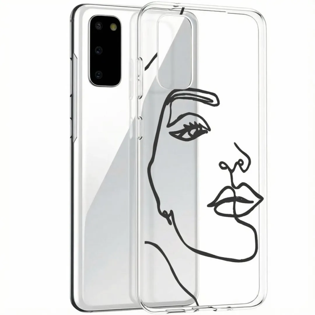 Imoshion Hoesje Samsung Galaxy S20 Line Art Woman Black