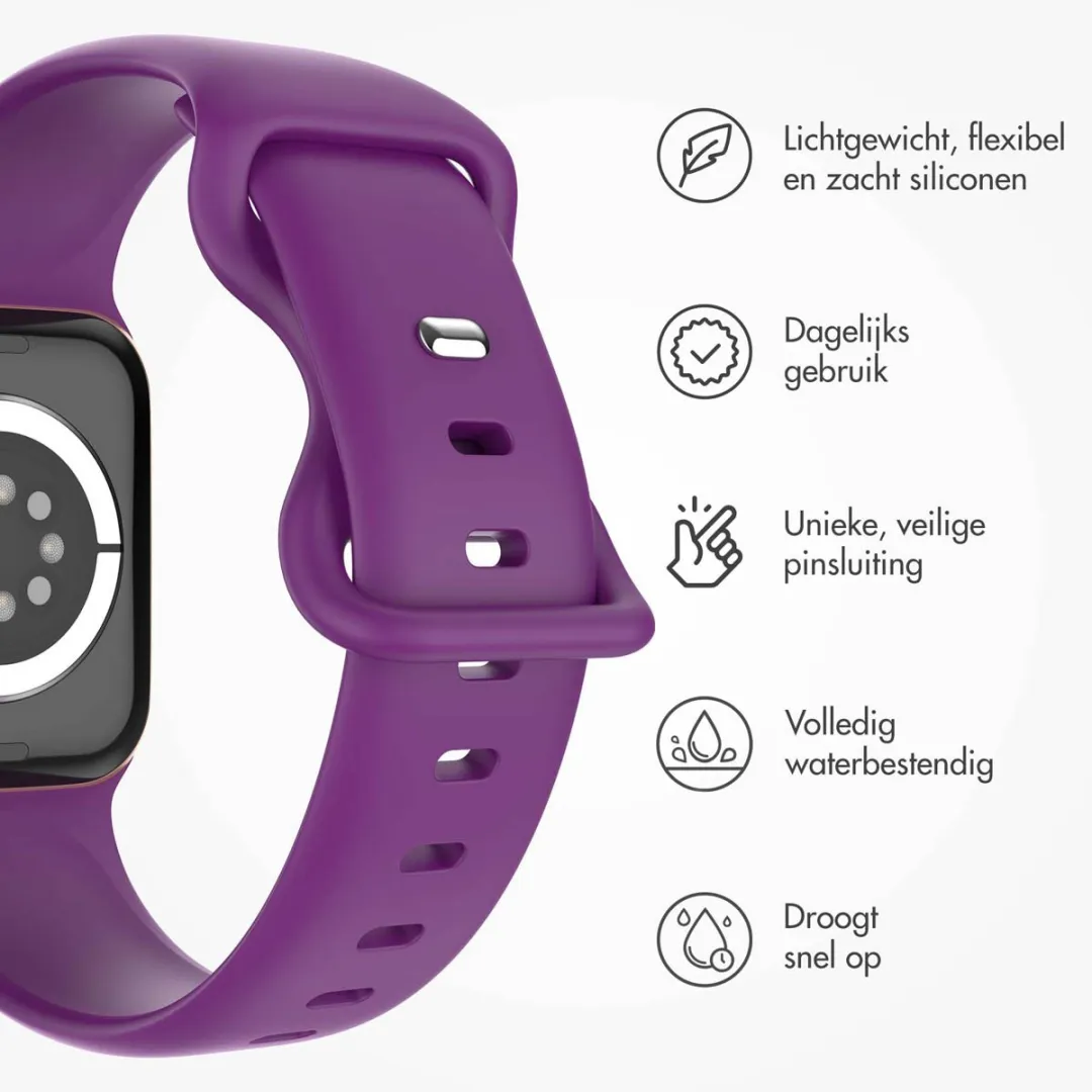 Imoshion Siliconen Bandje Apple Watch 38-42mm - Paars