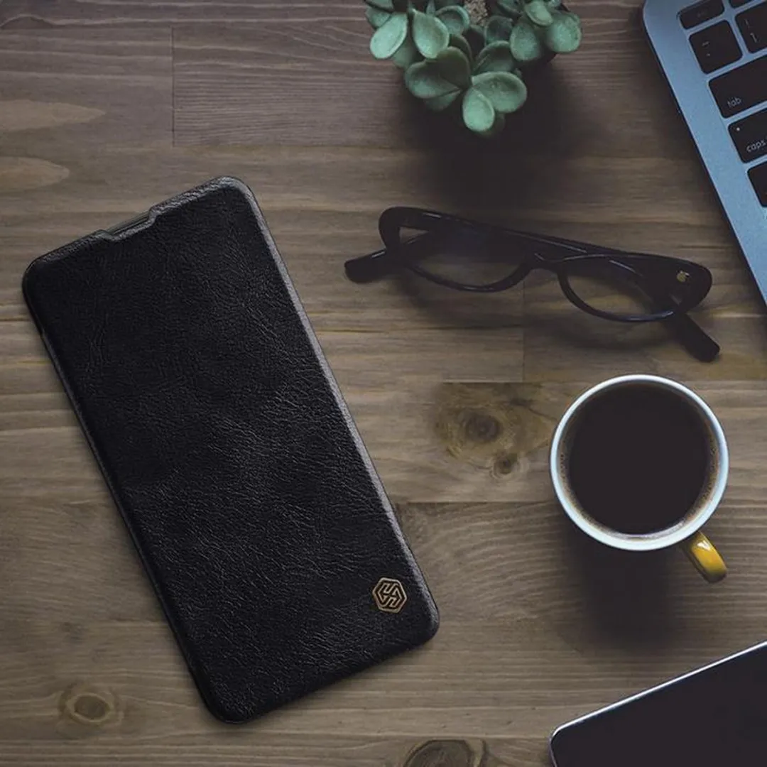 Nillkin Qin PU Leather Book Case Samsung Galaxy A10 - Zwart - afbeelding 4 van 4