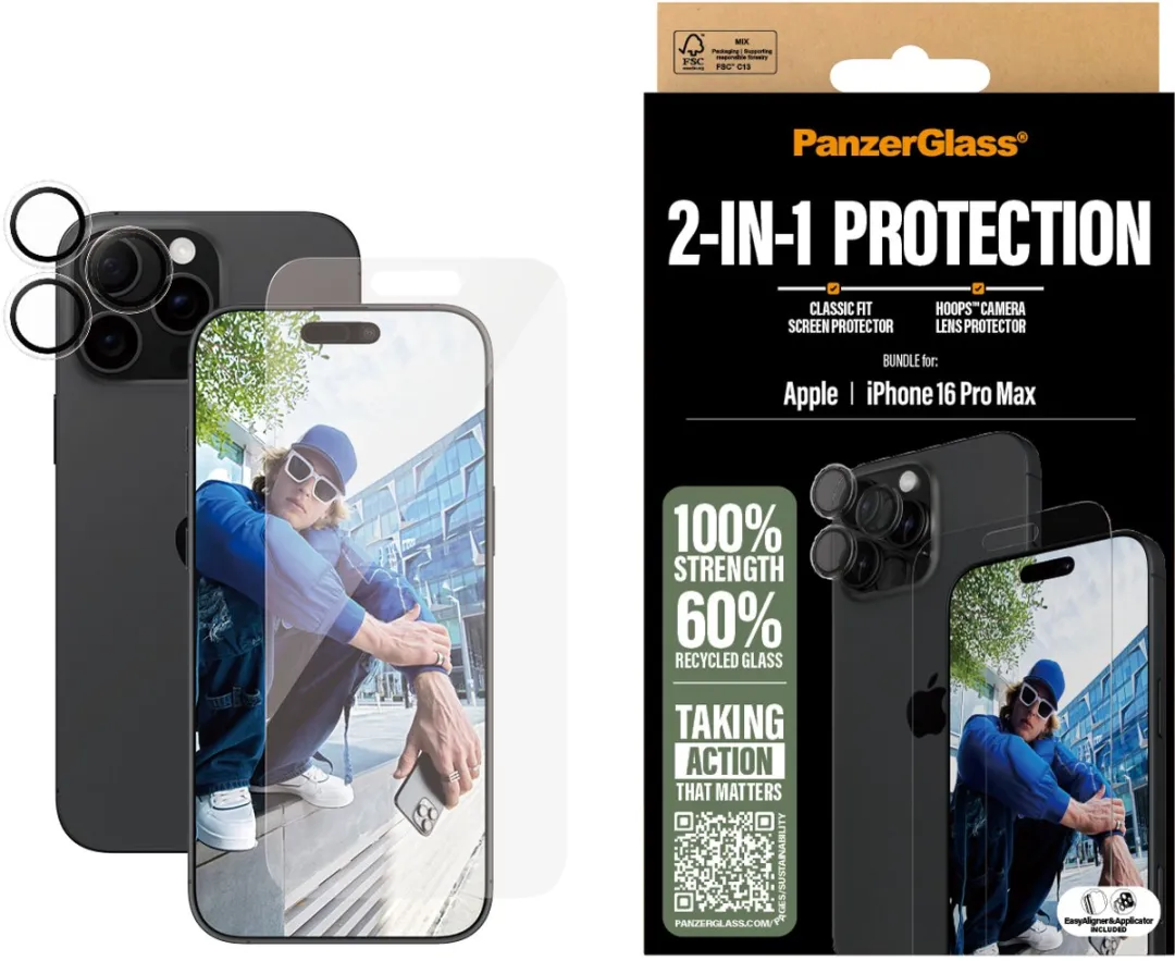 PanzerGlass iPhone 16 Pro Max Schermbeschermer - 1 Stuk