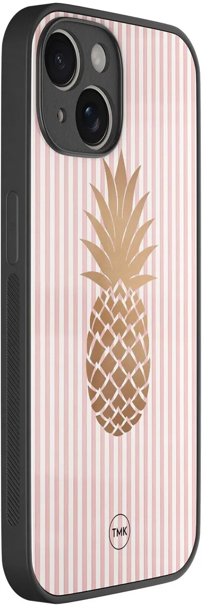 Casevibes iPhone 14 Hoesje - Ananasroze - TPU Glossy