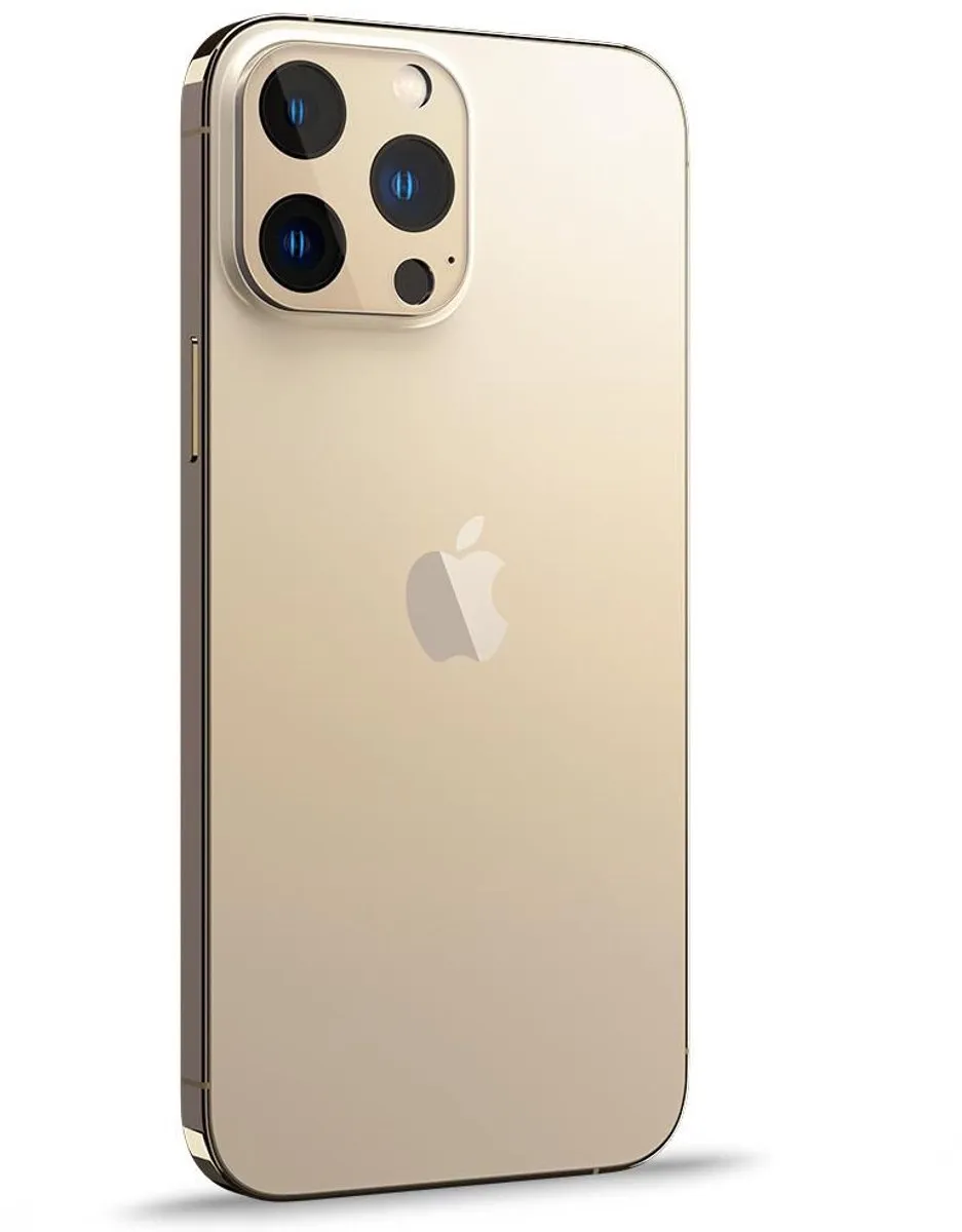Spigen iPhone 13 Pro/Pro Max Camera Lens Glasbeschermer - Goud - 2 Stuks - afbeelding 2 van 6