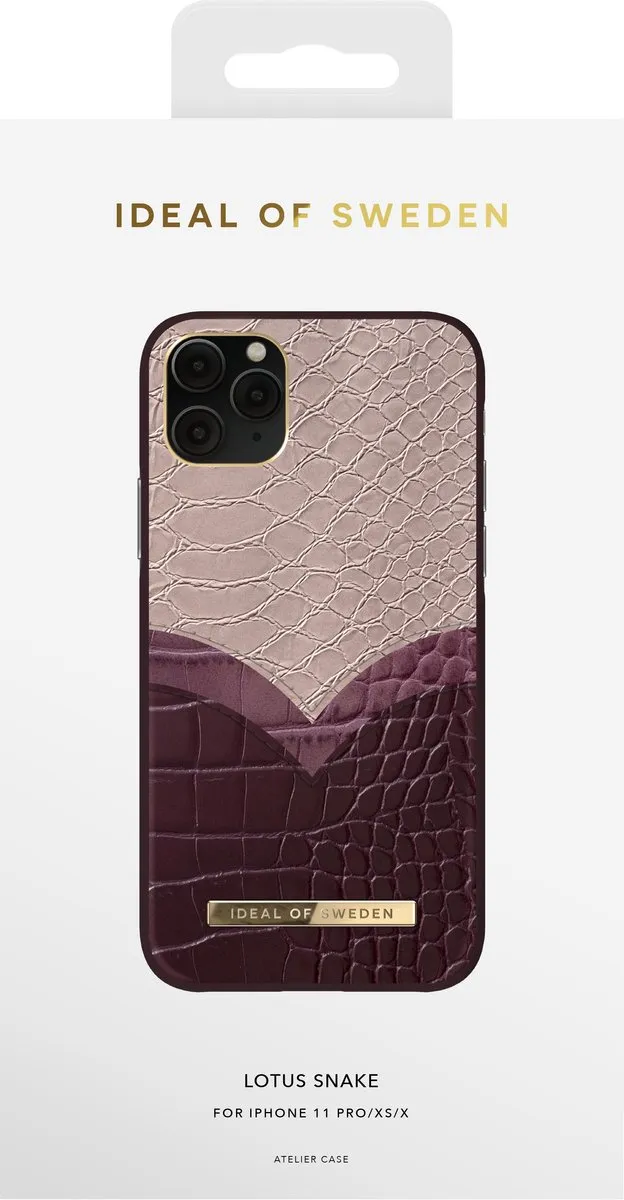 iDeal of Sweden Fashion Case Atelier iPhone 11 Pro/XS/X - Lotus Snake - afbeelding 2 van 6