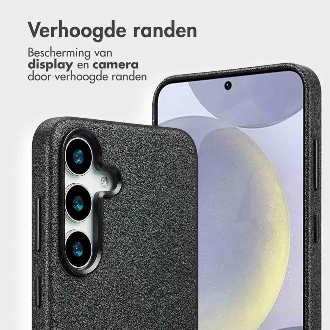 Accezz Galaxy S25 Plus Leather Bookcase 2-in-1 Hoesje - Zwart