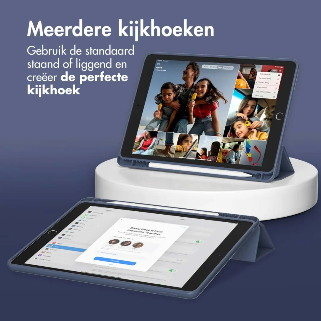 Accezz Tablethoes iPad 10.2" - Donkerblauw - SH00071301