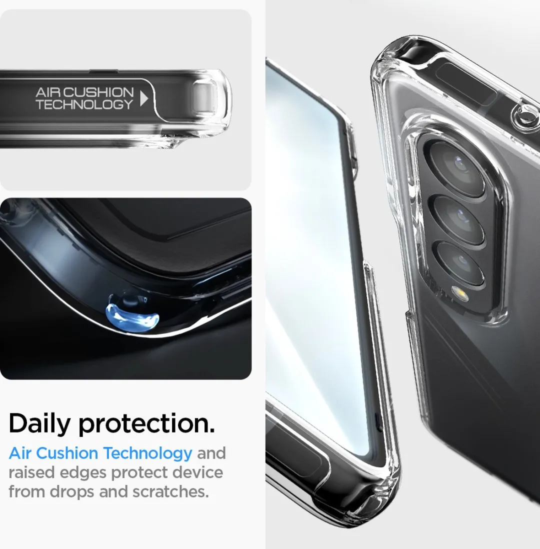 Spigen Ultra Hybrid Samsung Galaxy Z Fold4 - Transparant - afbeelding 3 van 6