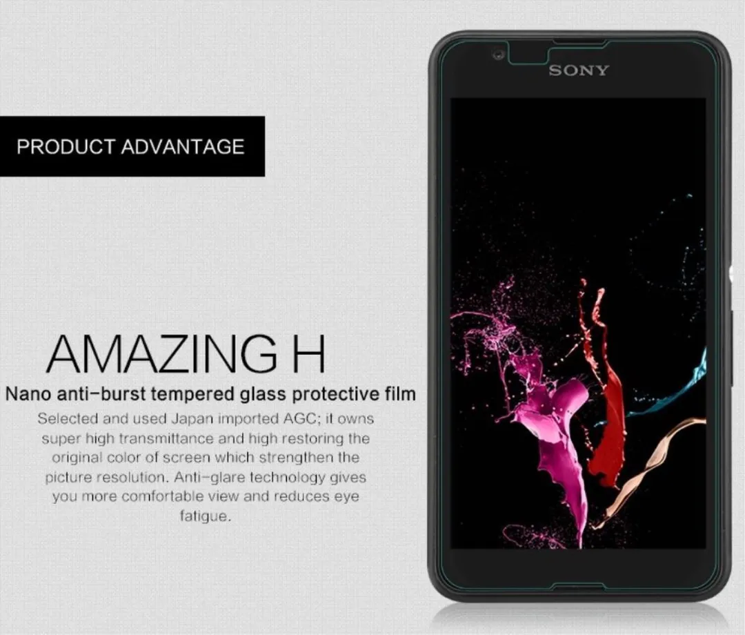 Nillkin HG-SP SON-E4G Tempered Glass Screenprotector - 9H Nano - afbeelding 3 van 6