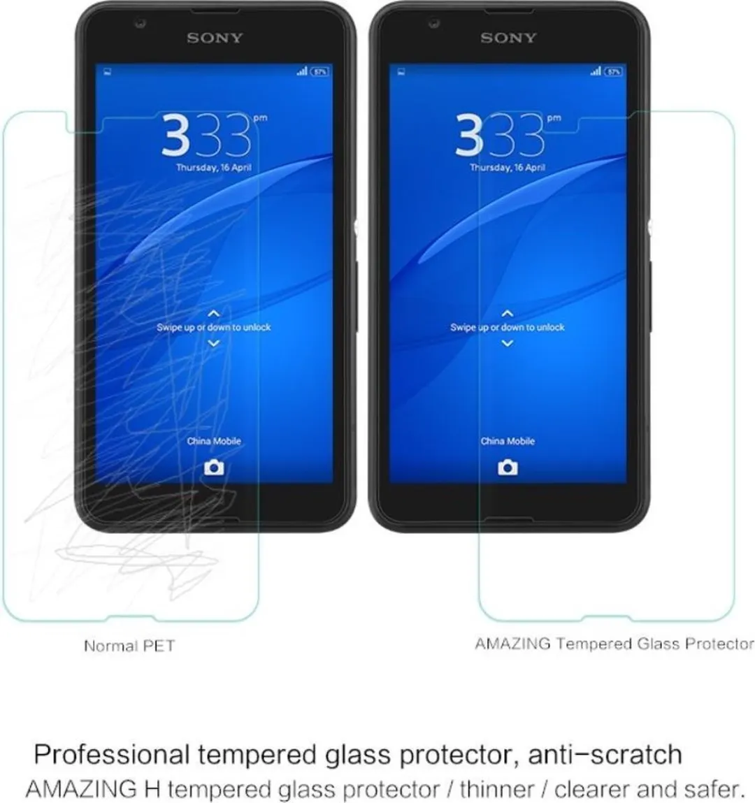 Nillkin HG-SP SON-E4G Tempered Glass Screenprotector - 9H Nano - afbeelding 5 van 6