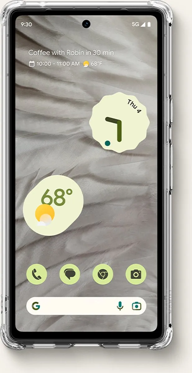 Spigen ACS05833 Hoesje Google Pixel 7A - Flower Garden Print - Transparant