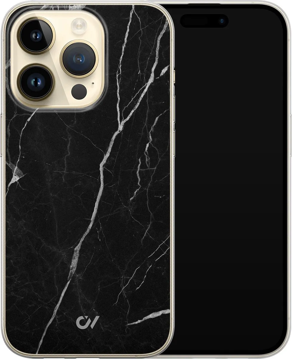 Casevibes Hoesje iPhone 14 Pro A/14P/UV/012 - Marble Noir