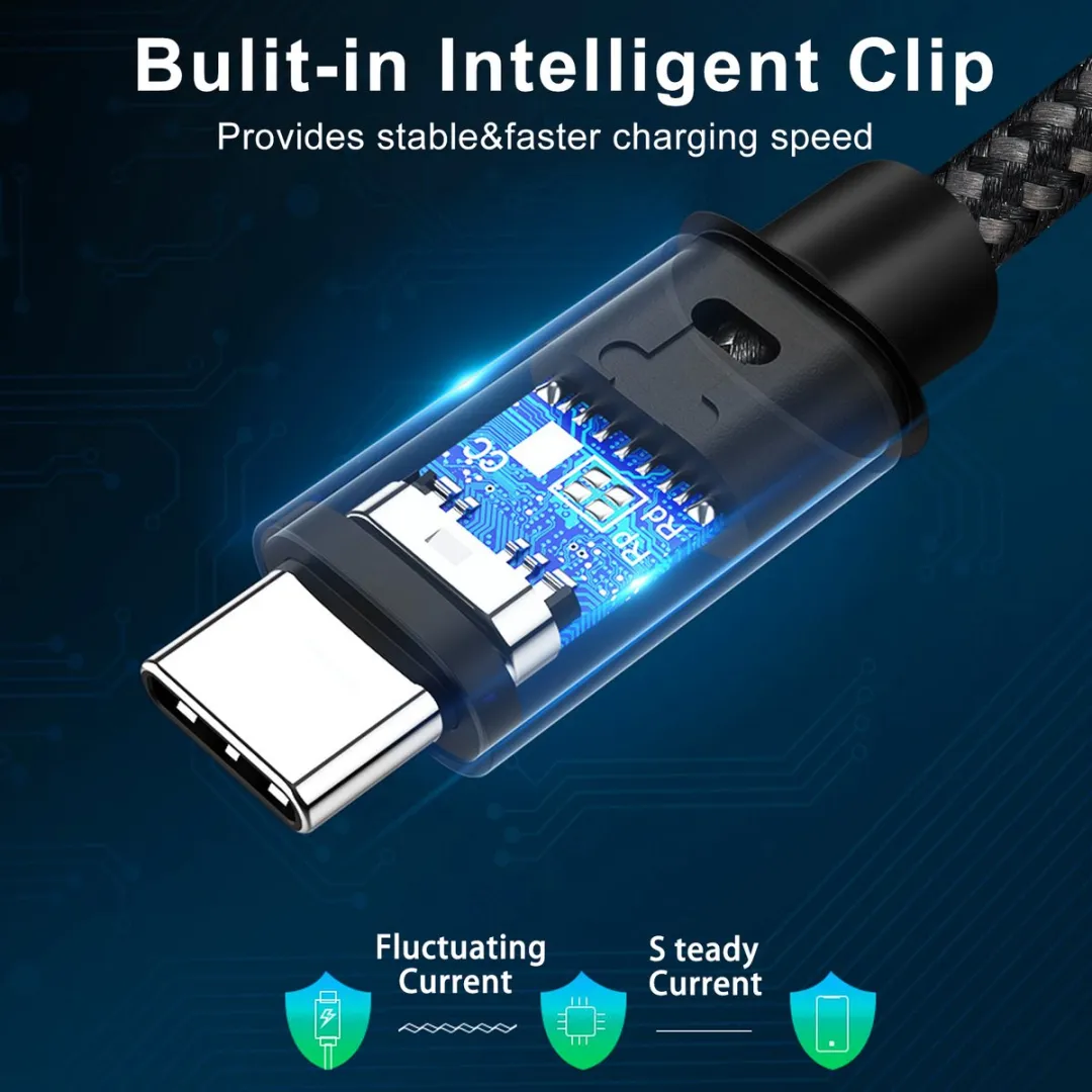 NÖRDIC USBC-N1072 USB-C Kabel 100W PD 10Gbps - 1m - Grijs