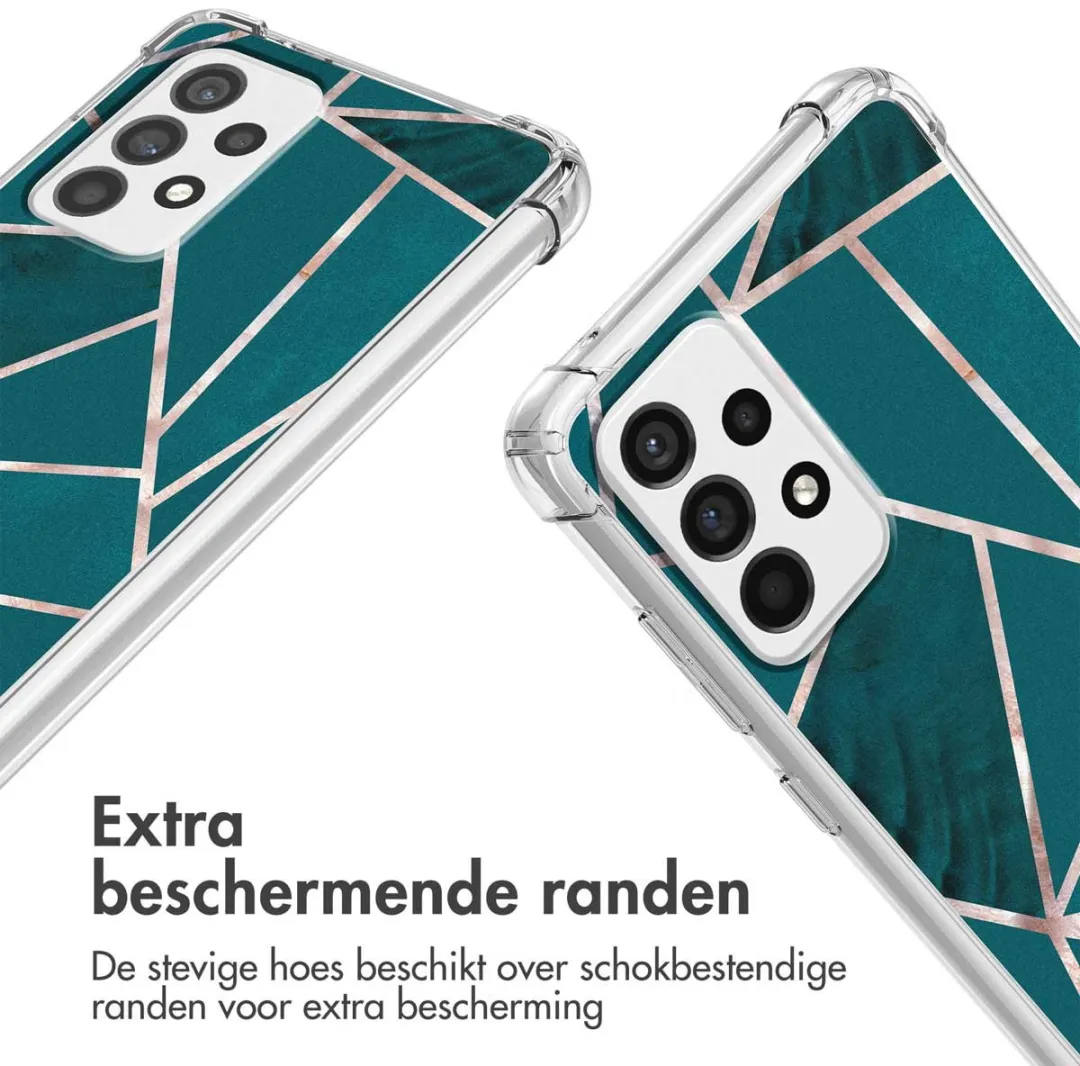 Imoshion Hoesje Samsung Galaxy A52 - Petrol Green Graphic