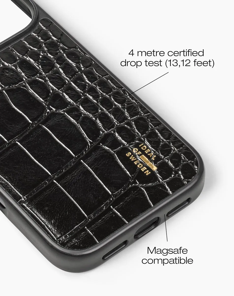 iDeal of Sweden iPhone 17 Pro Max MagSafe Hoes - Zwart Croco - IDVLCMS-I2567P-334