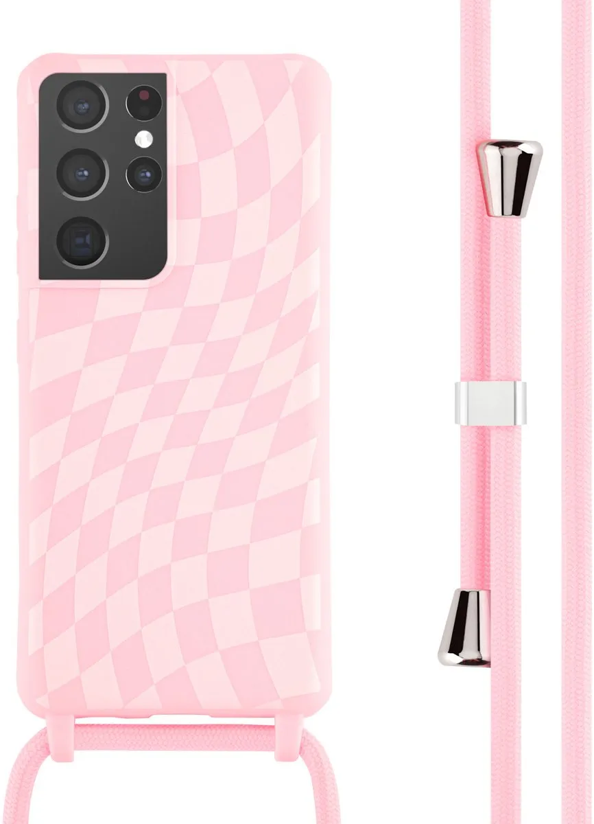 Imoshion Hoesje Samsung Galaxy S21 Ultra - Siliconen Retro Pink