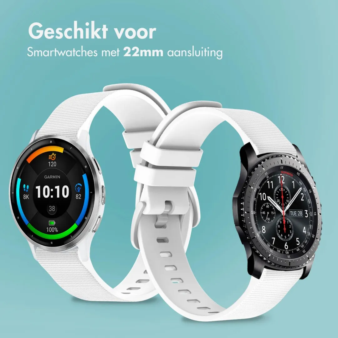 Imoshion Siliconen Sportbandje 22mm - Wit - afbeelding 2 van 6
