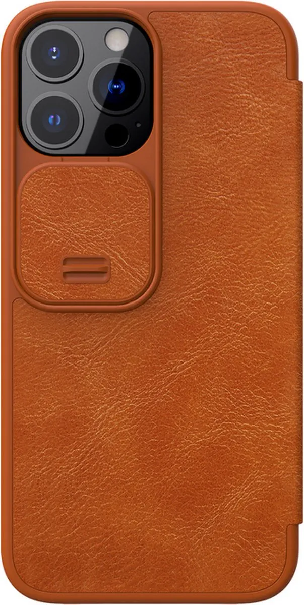 Nillkin Qin Pro NN-QPL-IP13P/BN Hoesje - iPhone 13 Pro - Bruin - afbeelding 2 van 3