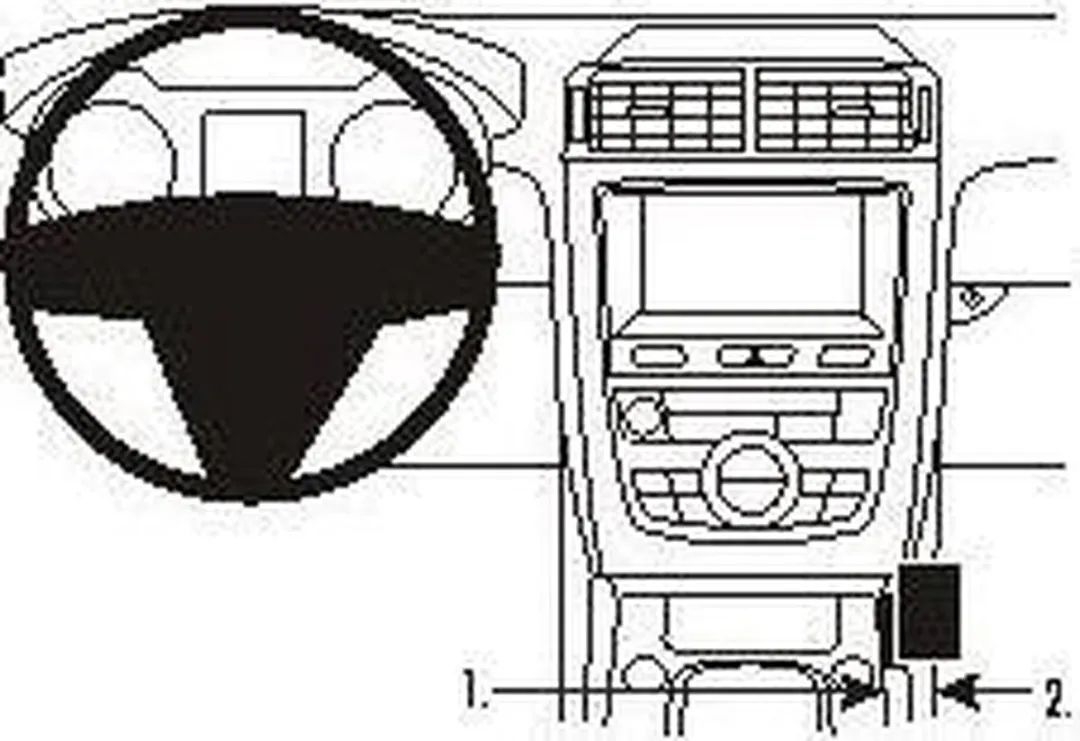 Brodit ProClip 833912 Jaguar XK-Serie 2007-2015 Consolehouder - Zwart