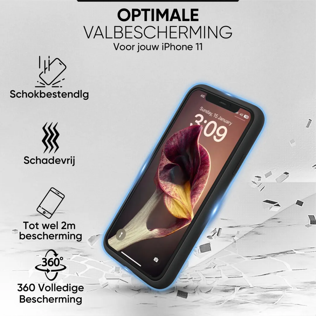 NUVEX iPhone 11 Hoesje - Zwart - MPN 8720892373632