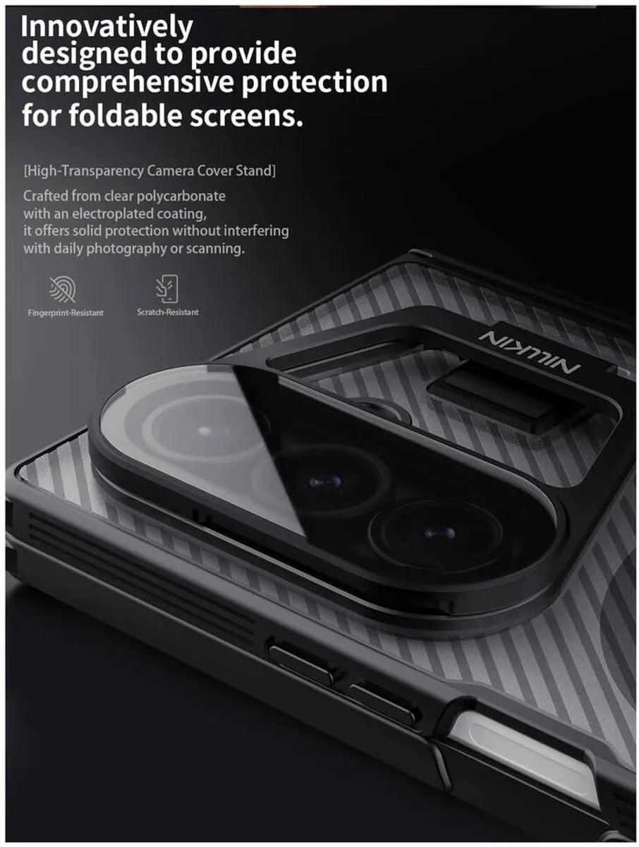 Nillkin CamShield Prop Magnetic Hoesje - Samsung Galaxy Z Fold 7 - Carbon