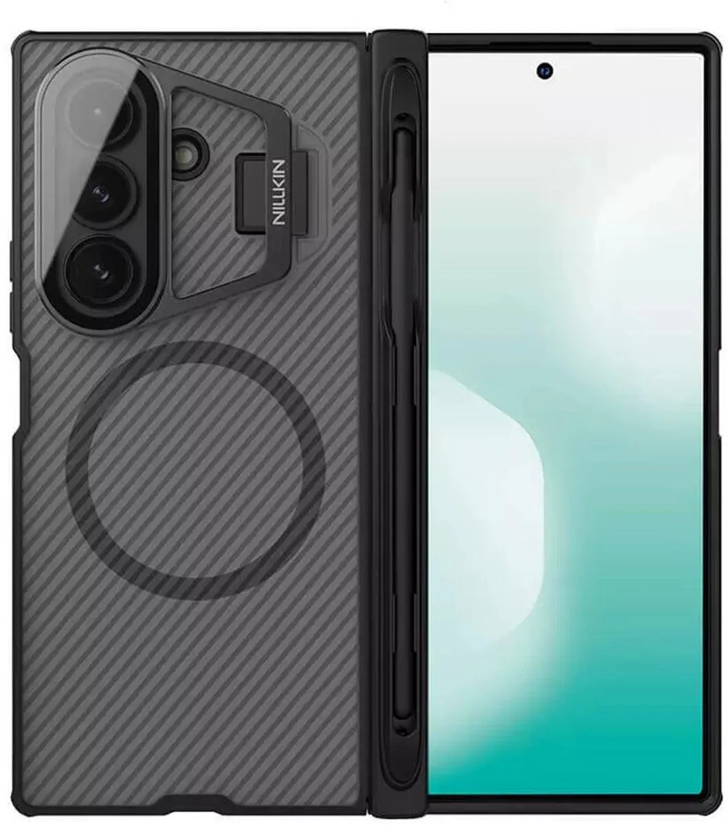 Nillkin CamShield Prop Magnetic Hoesje - Samsung Galaxy Z Fold 7 - Carbon