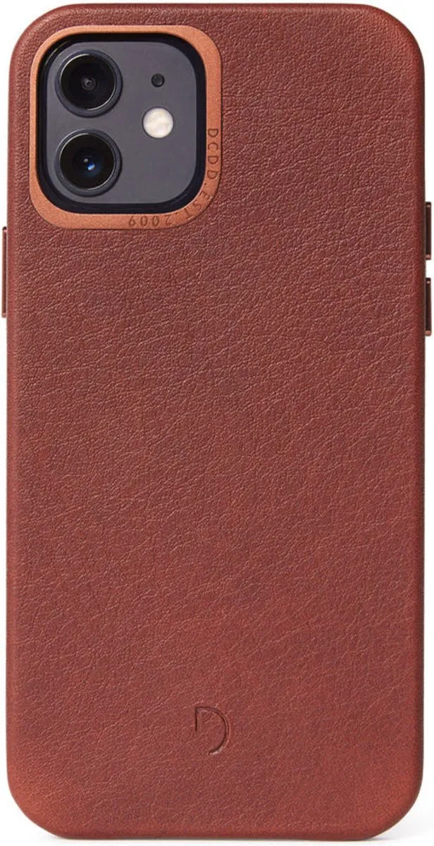 Decoded Leren Back Cover D20IPO54BC2CBN - iPhone 12 Mini - Bruin - afbeelding 6 van 6
