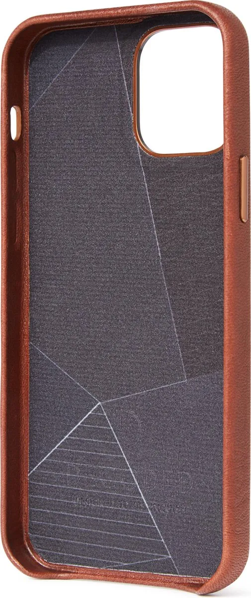 Decoded Leren Back Cover D20IPO54BC2CBN - iPhone 12 Mini - Bruin