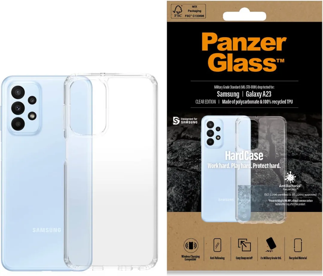 PanzerGlass 0391 Hoes Samsung Galaxy A23 - Transparant - afbeelding 3 van 6