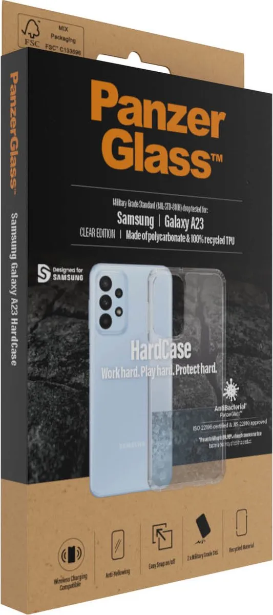 PanzerGlass 0391 Hoes Samsung Galaxy A23 - Transparant - afbeelding 4 van 6