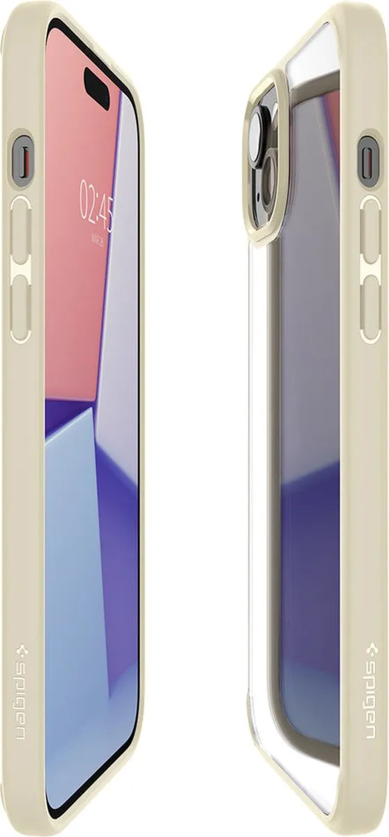 Spigen Ultra Hybrid ACS06658 Hoesje - iPhone 15 Plus - Zand