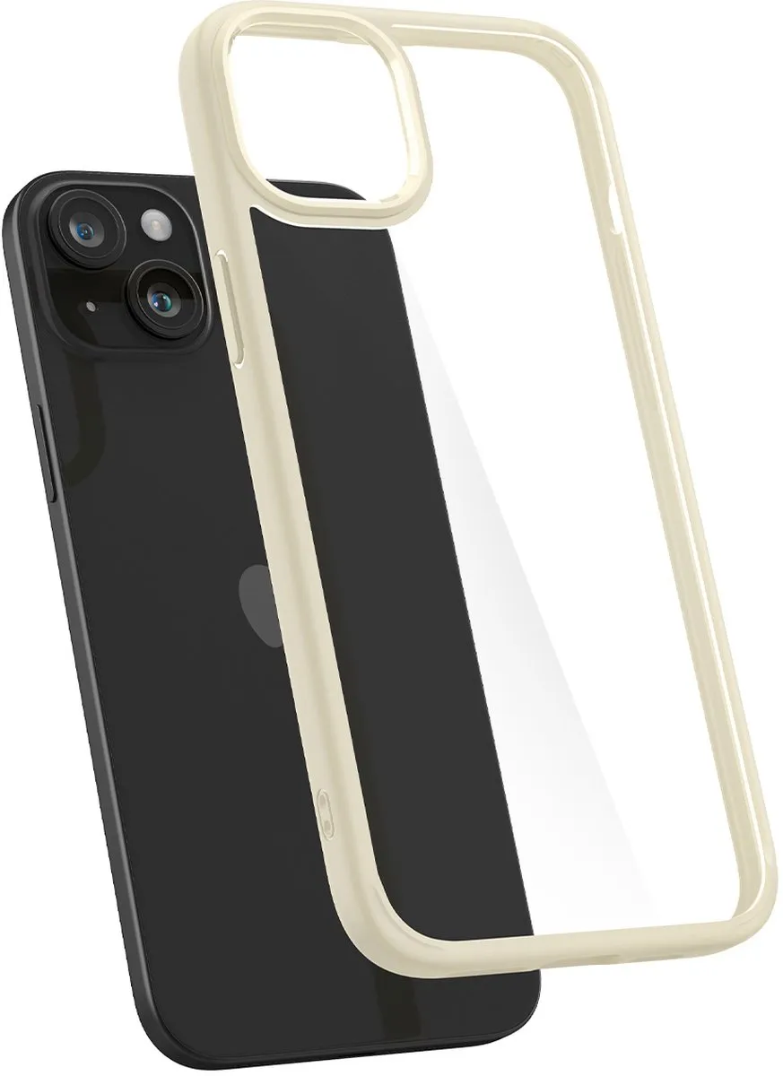 Spigen Ultra Hybrid ACS06658 Hoesje - iPhone 15 Plus - Zand